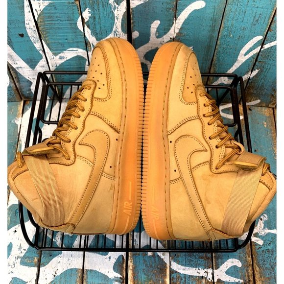 Nike Air Force 1 High GS Flax Wheat Size 4Y/W5.5 (807617-200 ) - Picture 8 of 10